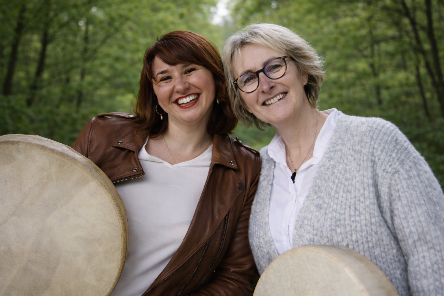 Emilie Varnier et Rose-Marie Delacressonière, accompagnatrices du Moulin des Passages